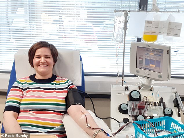 Rosie Murphy, 33, from south-west London, has also donated her antibodies. She said she suffered from very very mild symptoms of the virus