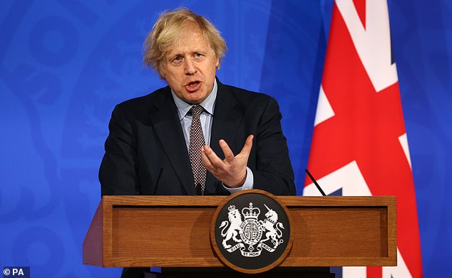 Boris Johnson yesterday revealed the British drugs giant GlaxoSmithKline will support the manufacturing of up to 60million doses of the Novavax vaccine in the UK